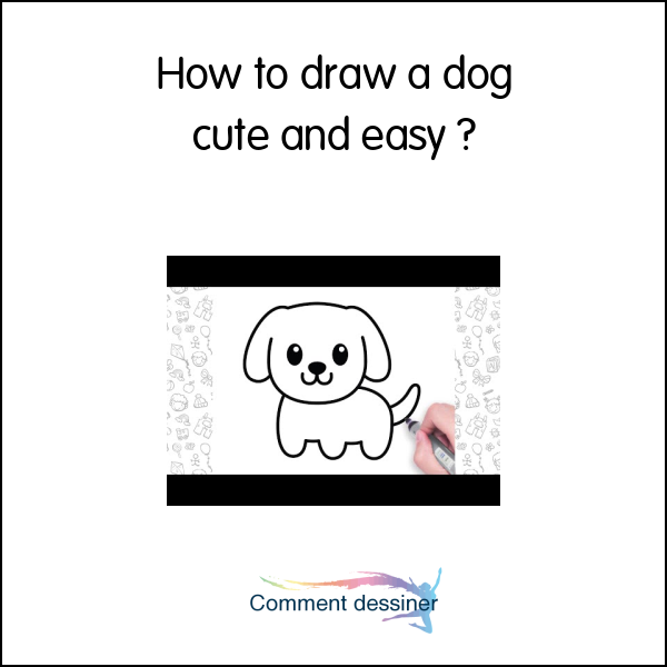 How to draw a dog cute and easy